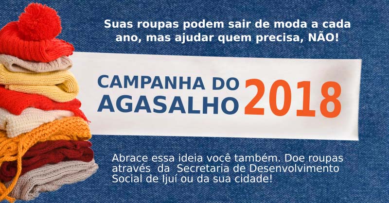 Campanha do Agasalho é energia que aquece!