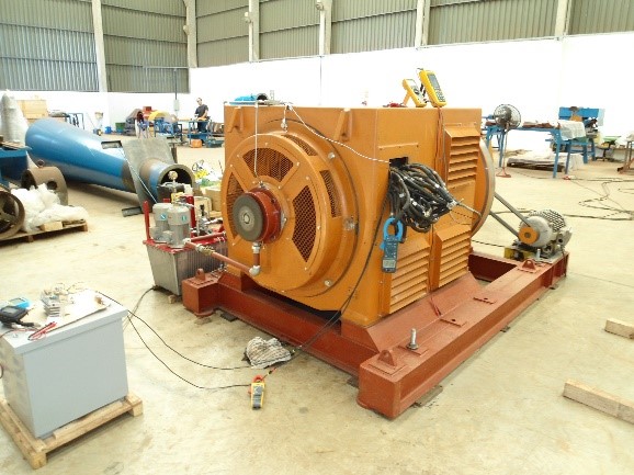 Figura 10 - Gerador Hidroenergia pronto para ensaio prático